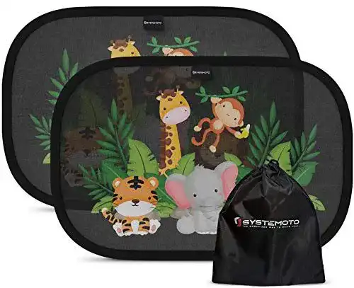 Auto Sonnenschutz von Systemoto für Baby und Kinder mit UV Schutz