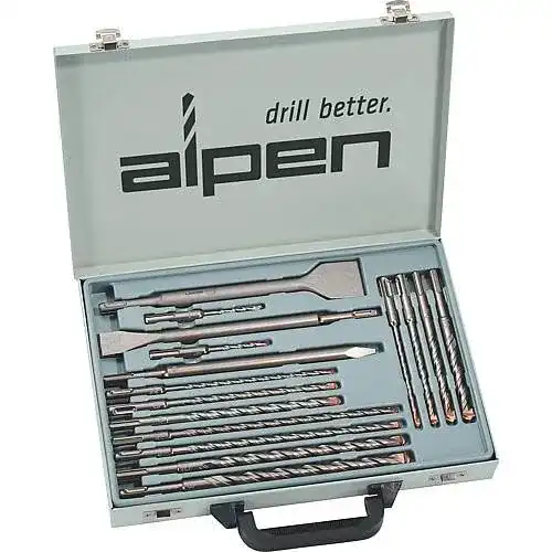 SDS-Plus-Bohrer und Meißel Set von Alpen für Beton und Mauerwerk