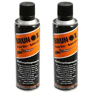 Brunox Waffenpflegespray Turbo Öl – 2 Dosen à 300 ml