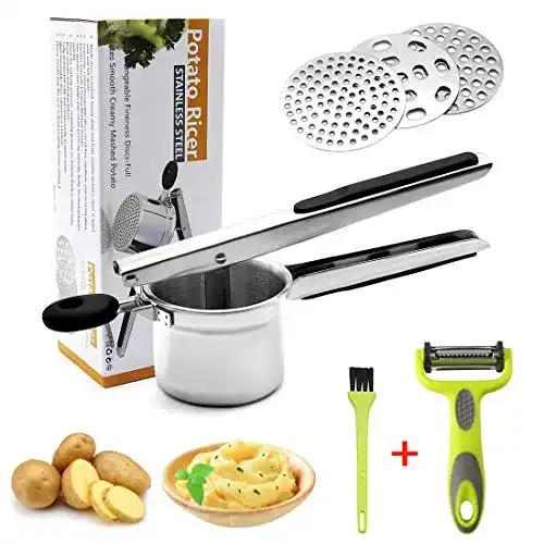 Kartoffelpresse aus Edelstahl im 6-teiligen Set