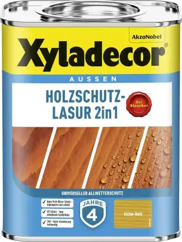 Xyladecor Holzschutzlasur 213 Eiche 0,75 Liter im Vergleich