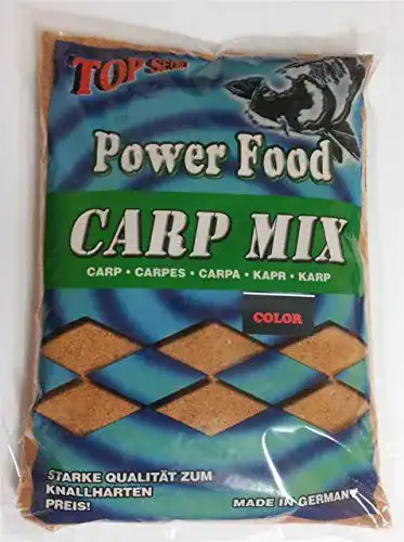 Angelfutter Top Secret Power Food Grundfutter Color Carp Mix 1 kg