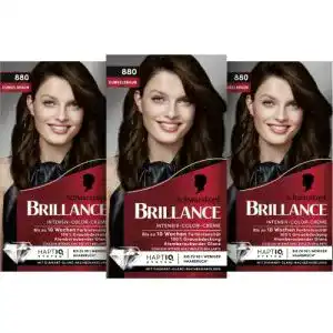 Haarfarbe Dunkelbraun Brillance Intensiv-Color-Creme 880