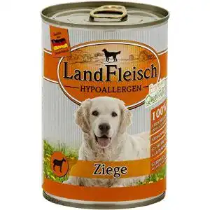 LandFleisch Hundefutter hypoallergen mit Ziege, 12 x 400 g