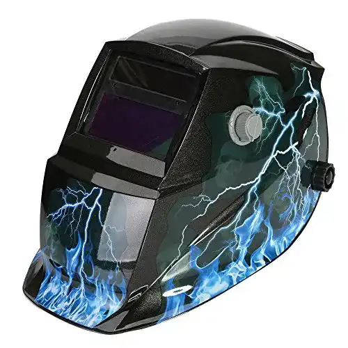 Schweißhelm LESOLEIL Automatik mit Solarzellen und Ersatzlinsen