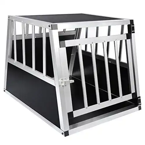 Hundetransportbox aus Aluminium von EUGAD für Hunde