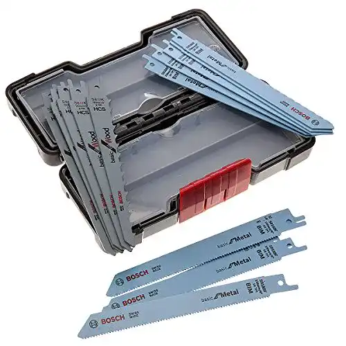 Bosch Professional 15-teiliges Säbelsägeblatt-Set für Holz und Metall