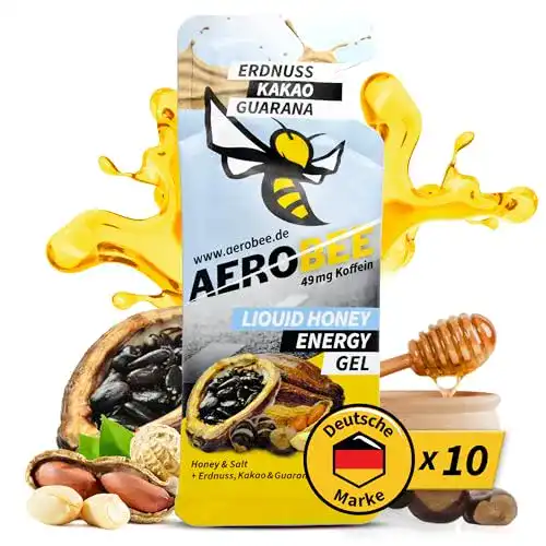 Powergel Aerobee Energy Liquid Gel mit Erdnuss, Kakao und Guarana