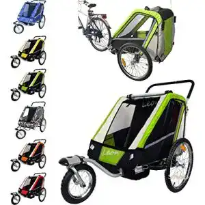 Kinderfahrradanhänger Papilioshop Leon für sicheres Fahren mit Kindern