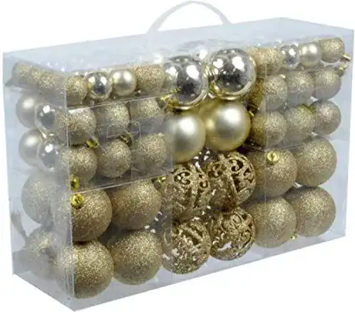 Weihnachtskugeln Set mit 100 Stück für Dekoration