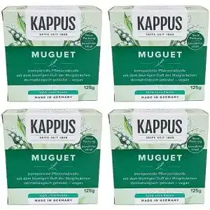 Kappus Kernseife Muguet 4er Pack 4 x 125 g