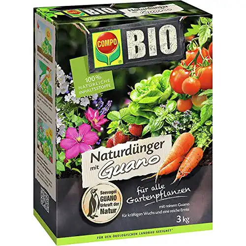 Compo Bio Naturdünger mit Guano für Gartenpflanzen