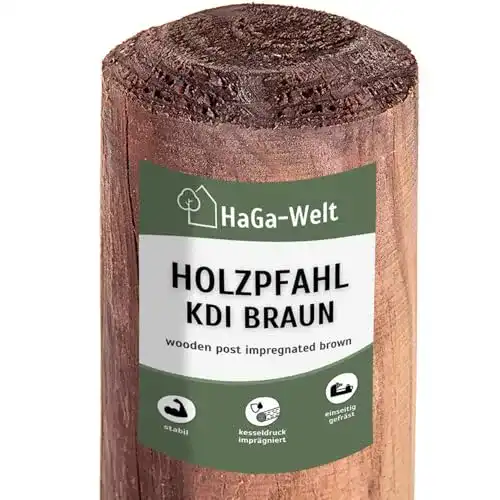 Zaunpfosten Haga Holzpfahl mit 5 cm Durchmesser und 150 cm Höhe