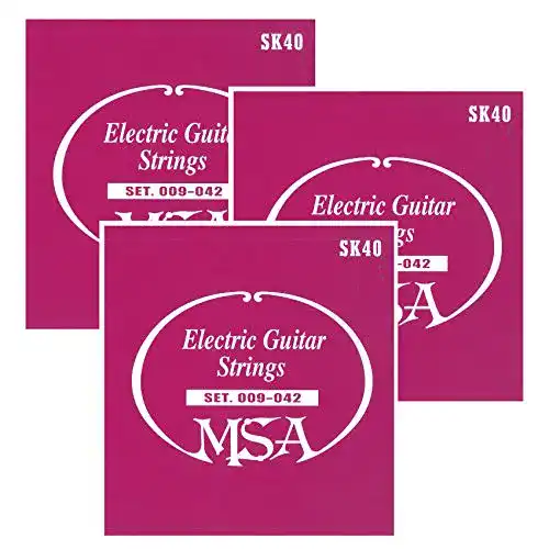 E-Gitarren-Saiten MSA 3 Sets für elektrische Gitarre
