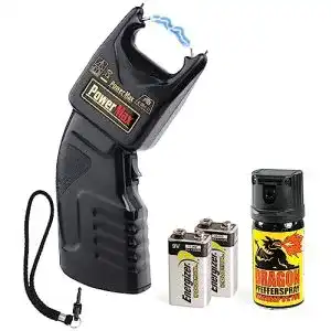 Elektroschocker Security-Discount PTB 500.000 Volt mit Batterien und Pfefferspray