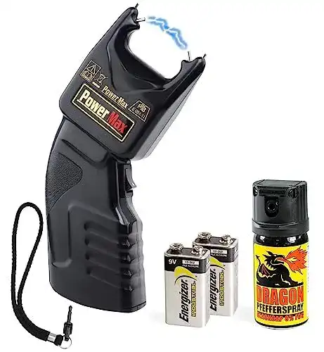 Elektroschocker Security-Discount PTB 500.000 Volt mit Batterien und Pfefferspray