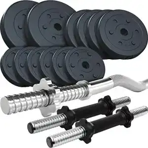 SZ-Stange ScSPORTS Hantelset 55/27,5 kg verstellbar