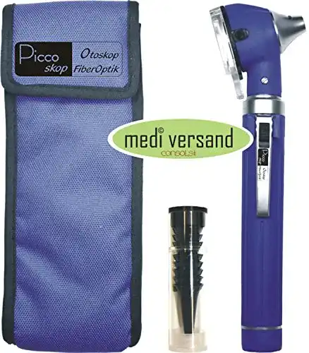 Otoskop Mini Fiber Optik in Blau Präzise Untersuchungstechnologie