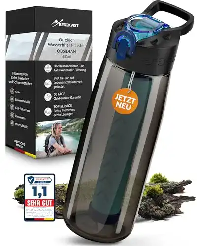 Trinkflasche mit Filter von Bergkvist für Outdoor-Aktivitäten