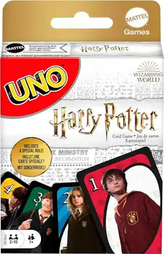 UNO Mattel Games Harry Potter Kartenspiel mit Figuren aus der magischen Welt