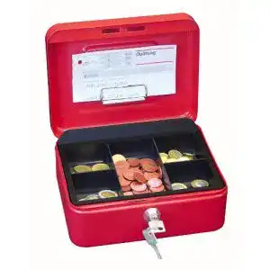 Geldkassette Wedo 145202H aus pulverbeschichtetem Stahl
