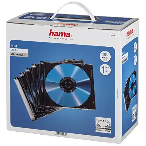 CD-Hüllen Hama CD-Leerhüllen Schutzhülle 100er Pack Slim Line