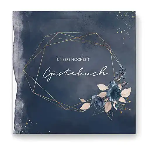 Hochzeitsgästebuch quadratisch von DeinWeddingshop