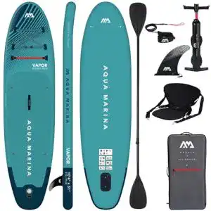 Aqua Marina Aufblasbares SUP Board mit Kajaksitz und Doppelpaddel