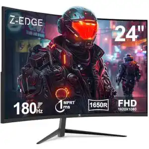 Gaming-Monitor 24 Zoll Z-Edge Curved mit 180Hz und 1ms Reaktionszeit