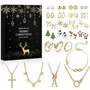 Schmuck Adventskalender Souarts 2025 für Frauen und Teenager
