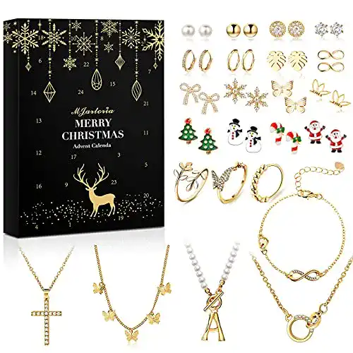 Schmuck Adventskalender Souarts 2025 für Frauen und Teenager