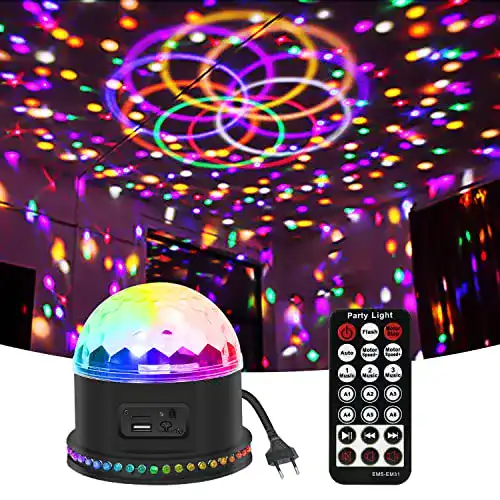 Discokugel für Kinder von Gomifie mit 54 LEDs und Musikwiedergabe