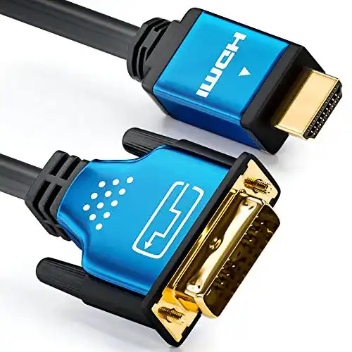 DVI zu HDMI Adapterkabel 2m – 1080p Full HD, Deleycon
