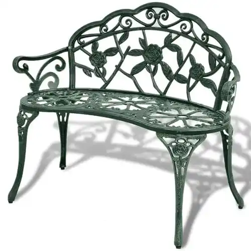 Gartenbank aus Metall – Vidaxl 2-Sitzer Aluguss 100cm