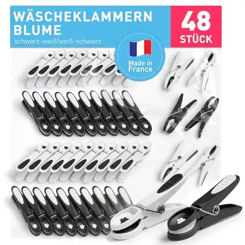 Wäscheklammern culiclean stabil ohne Abdruck Blume 48 Stück