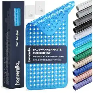 Badewannenmatte Homerella rutschfest und hautsensitiv 88 x 39 cm