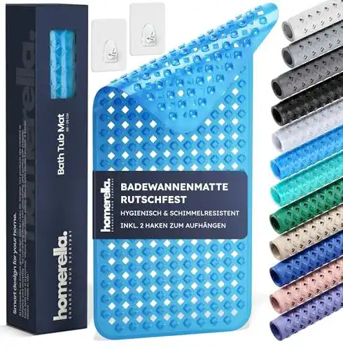 Badewannenmatte Homerella rutschfest und hautsensitiv 88 x 39 cm