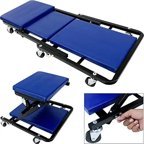 Werkstatt Rollbrett Deuba 2in1 KFZ Rollbrett und Werkstatthocker