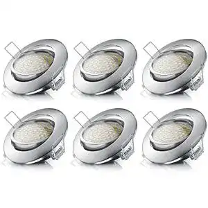 LED Einbaustrahler dimmbar und schwenkbar, 6er Set