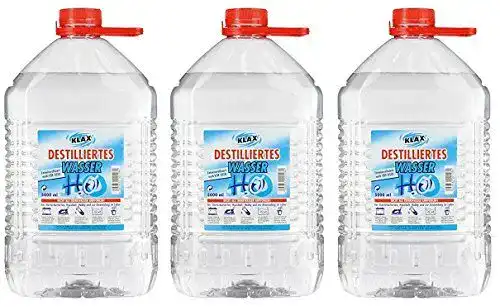Destilliertes Wasser von Chemica VECARO, 15 Liter in 3 Kanistern