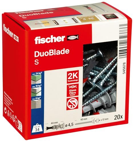 Hohlraumdübel Fischer DuoBlade S für Gipskarton und Gipsfaserplatten