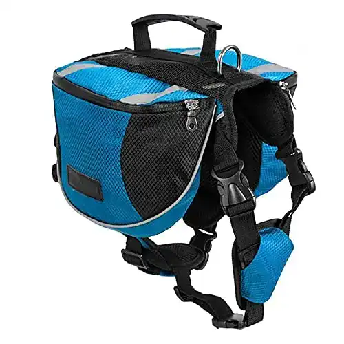 Satteltasche für Hunde von Lifeunion aus Polyester für Reisen und Wandern