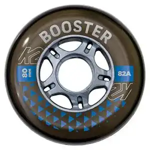 Inliner Rollen K2 Skates Booster 80MM 82A 4-Rad Set, Schwarz