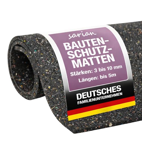 Gummimatte Sarian Bautenschutzmatte 10mm Stärke, 1000mm x 1200mm