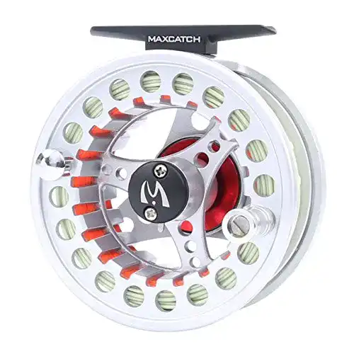 Fliegenrolle Maximumcatch Eco Serie mit großem Spulenkern