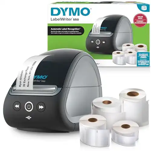 Dymo Etikettendrucker LabelWriter 550 mit Etiketten und Zubehör