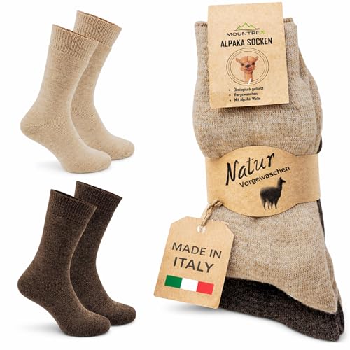 Thermosocken Mountrex Alpaka Socken aus Wolle