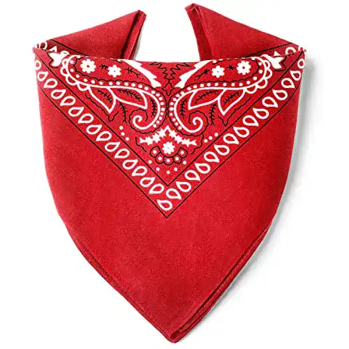 Bandana Karl Loven Rot aus 100% Baumwolle für Damen und Herren