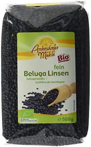 Antersdorfer Mühle Beluga Linsen, 6 x 500 g Packung