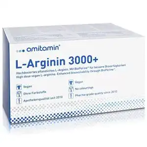 L-Arginin Amitamin 3000+ 120 Kapseln in Apothekenqualität